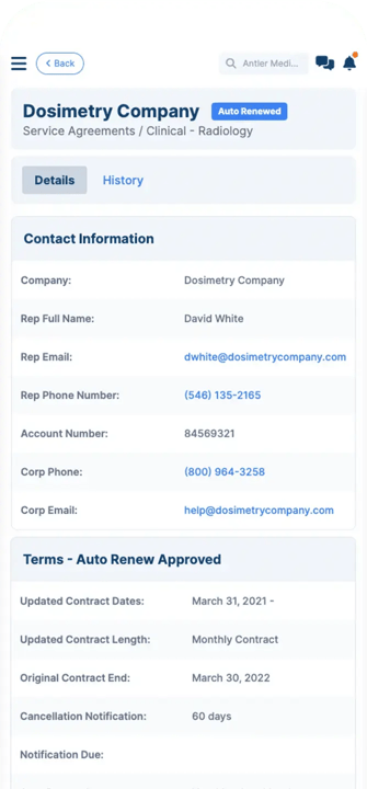 RFX Mobile Contracts