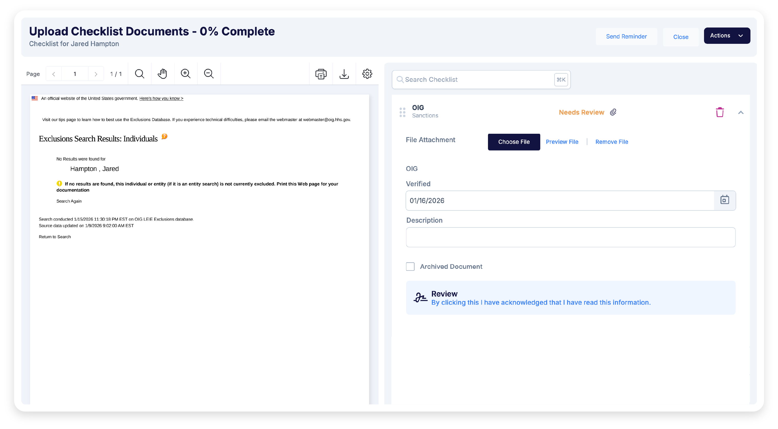 RFX Sanctions Monitoring